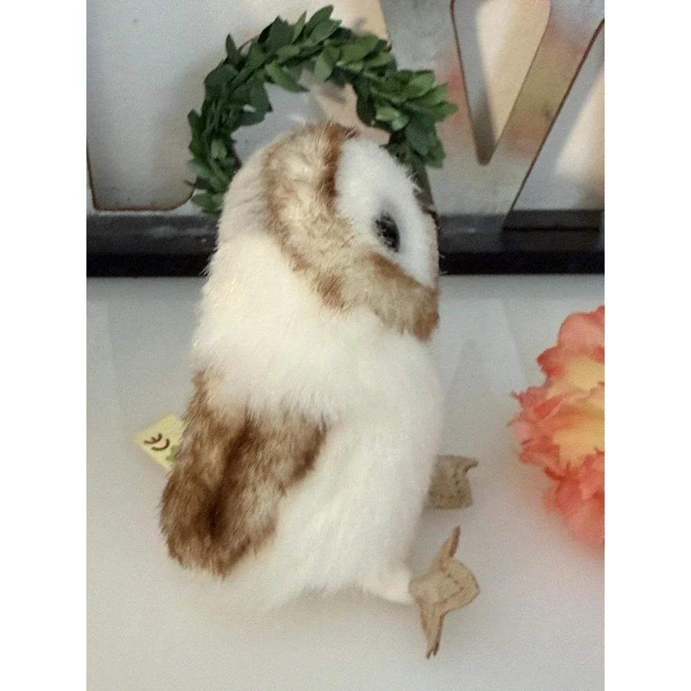 Vintage Folkmanis 2003 Mini Barn‎ Owl Finger Puppet 4.5 Inches Excellent Age 3+